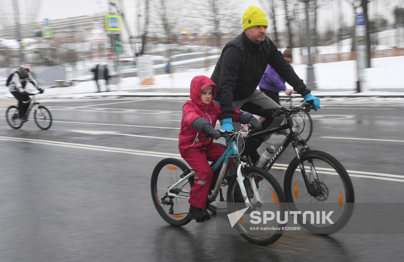 Third Moscow Winter Bicycle Parade
