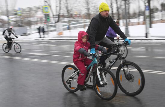 Third Moscow Winter Bicycle Parade