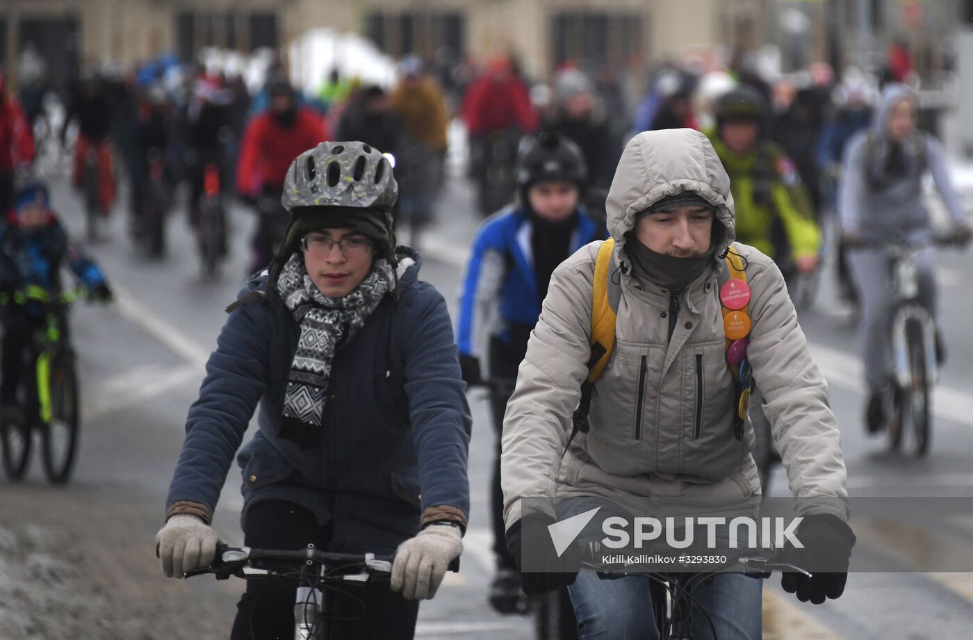 Third Moscow Winter Bicycle Parade