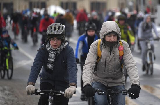 Third Moscow Winter Bicycle Parade