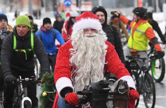 Third Moscow Winter Bicycle Parade