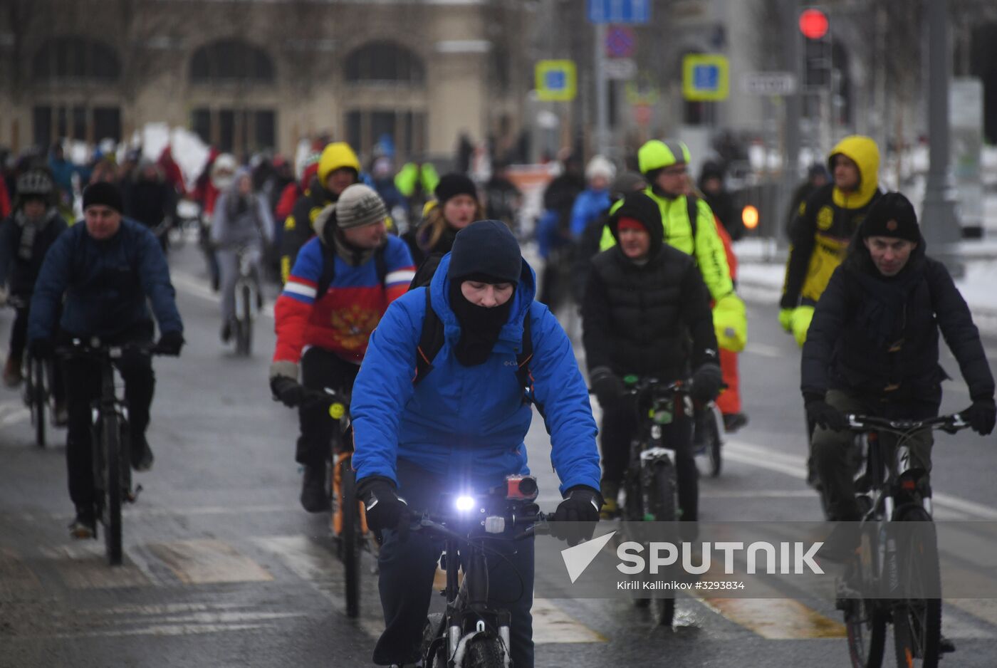Third Moscow Winter Bicycle Parade