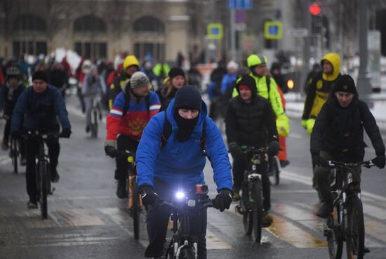 Third Moscow Winter Bicycle Parade