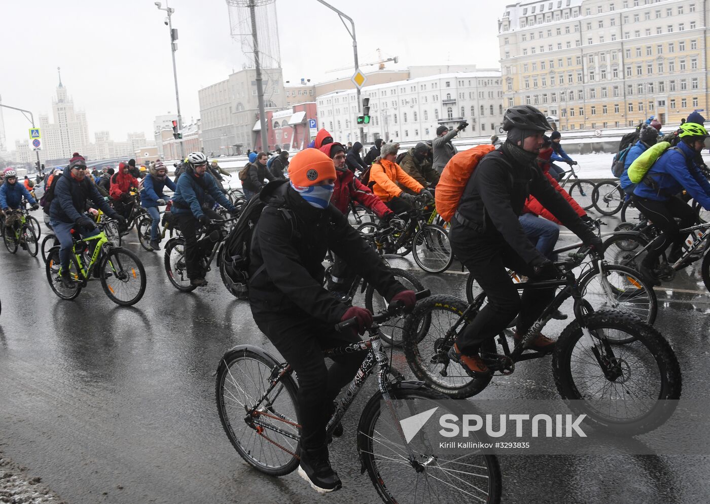 Third Moscow Winter Bicycle Parade