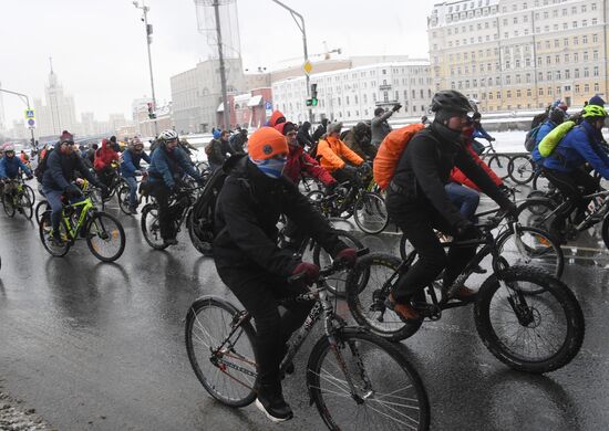 Third Moscow Winter Bicycle Parade