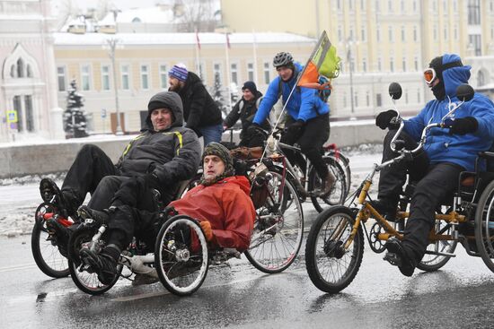 Third Moscow Winter Bicycle Parade