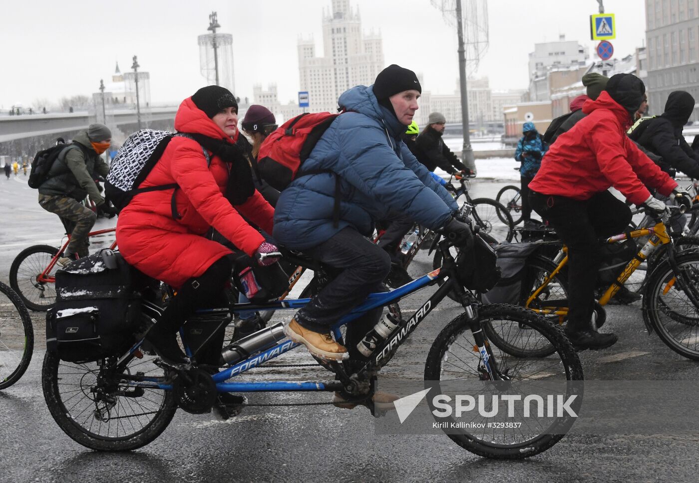 Third Moscow Winter Bicycle Parade