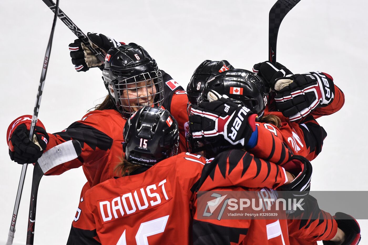 2018 Winter Olympics. Ice Hockey. Women. Canada vs Olympic Athletes from Russia