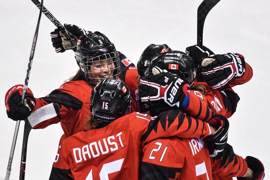 2018 Winter Olympics. Ice Hockey. Women. Canada vs Olympic Athletes from Russia