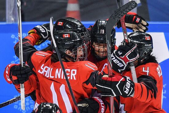2018 Winter Olympics. Ice Hockey. Women. Canada vs Olympic Athletes from Russia