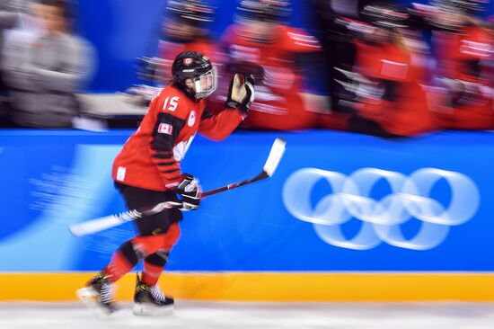 2018 Winter Olympics. Ice Hockey. Women. Canada vs Olympic Athletes from Russia
