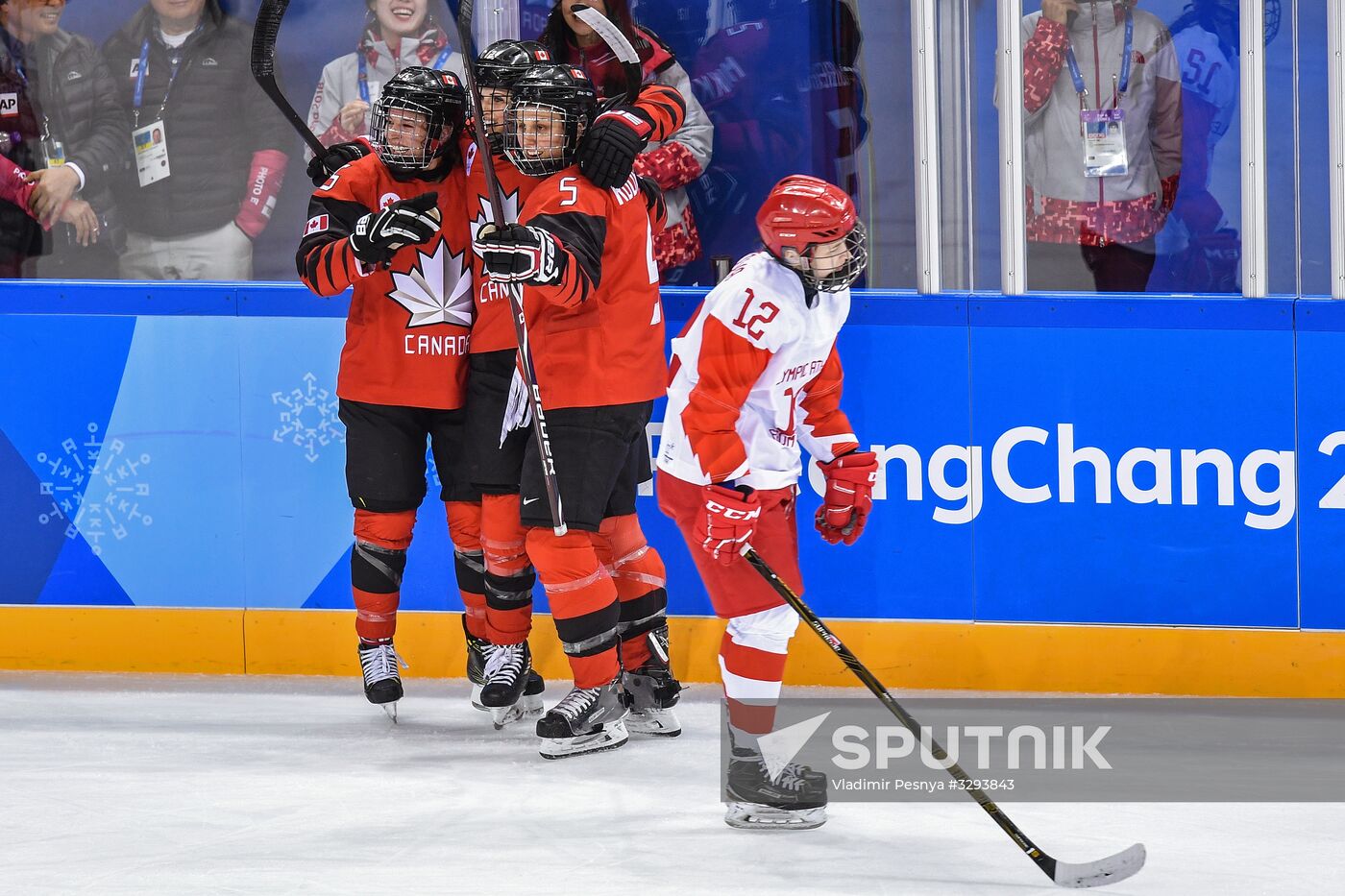 2018 Winter Olympics. Ice Hockey. Women. Canada vs Olympic Athletes from Russia