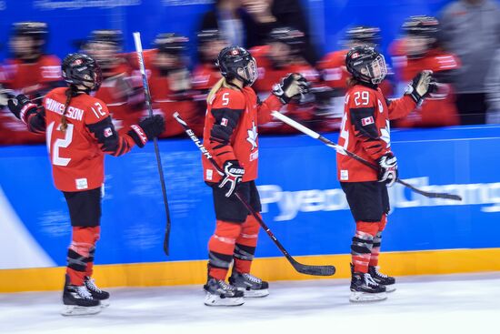 2018 Winter Olympics. Ice Hockey. Women. Canada vs Olympic Athletes from Russia