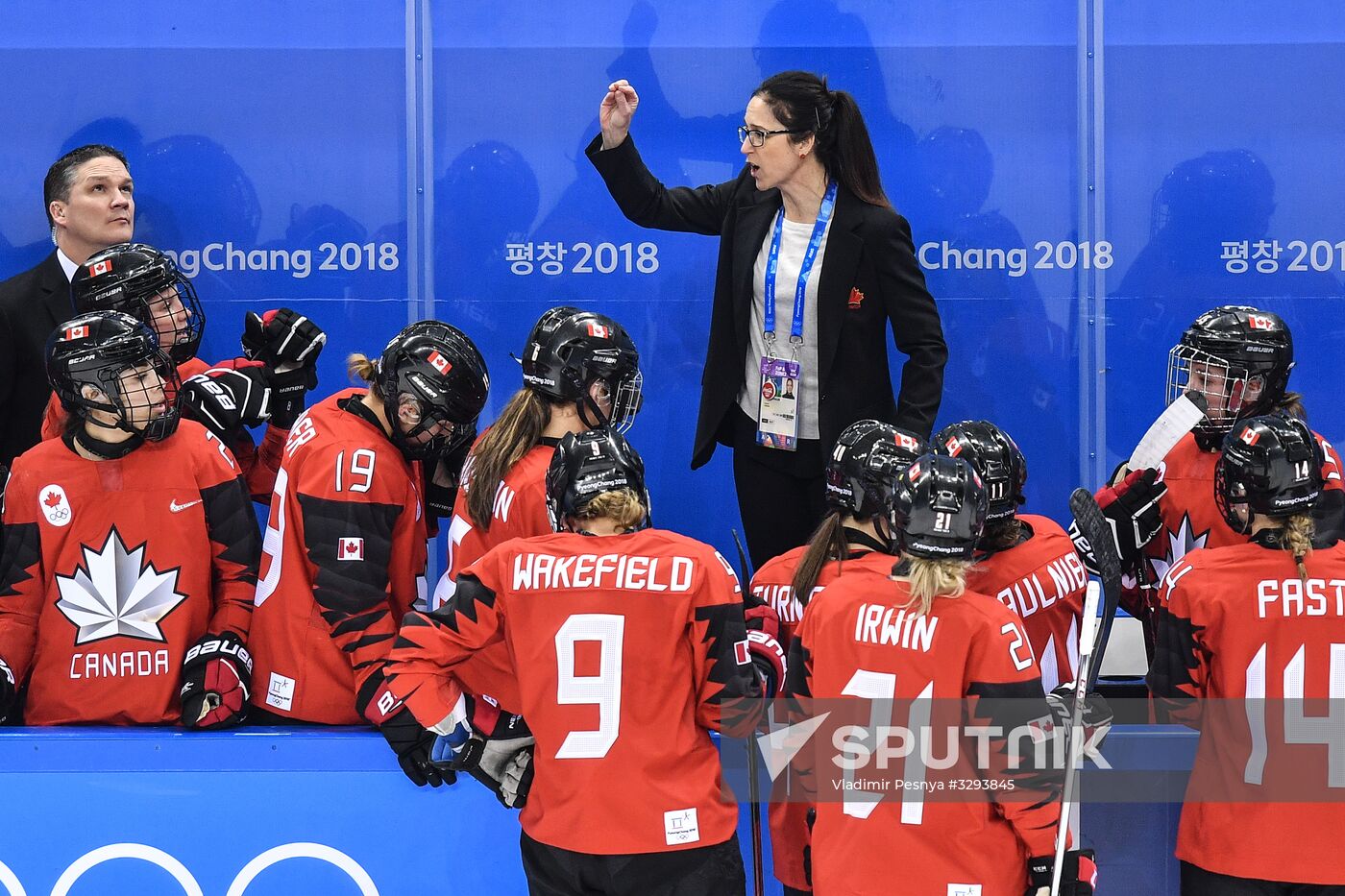 2018 Winter Olympics. Ice Hockey. Women. Canada vs Olympic Athletes from Russia