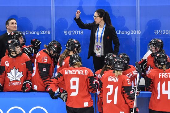 2018 Winter Olympics. Ice Hockey. Women. Canada vs Olympic Athletes from Russia