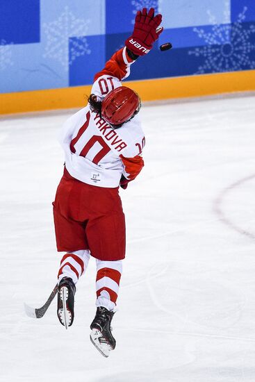2018 Winter Olympics. Ice Hockey. Women. Canada vs Olympic Athletes from Russia