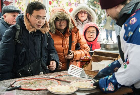 Maslenitsa celebrations in Moscow