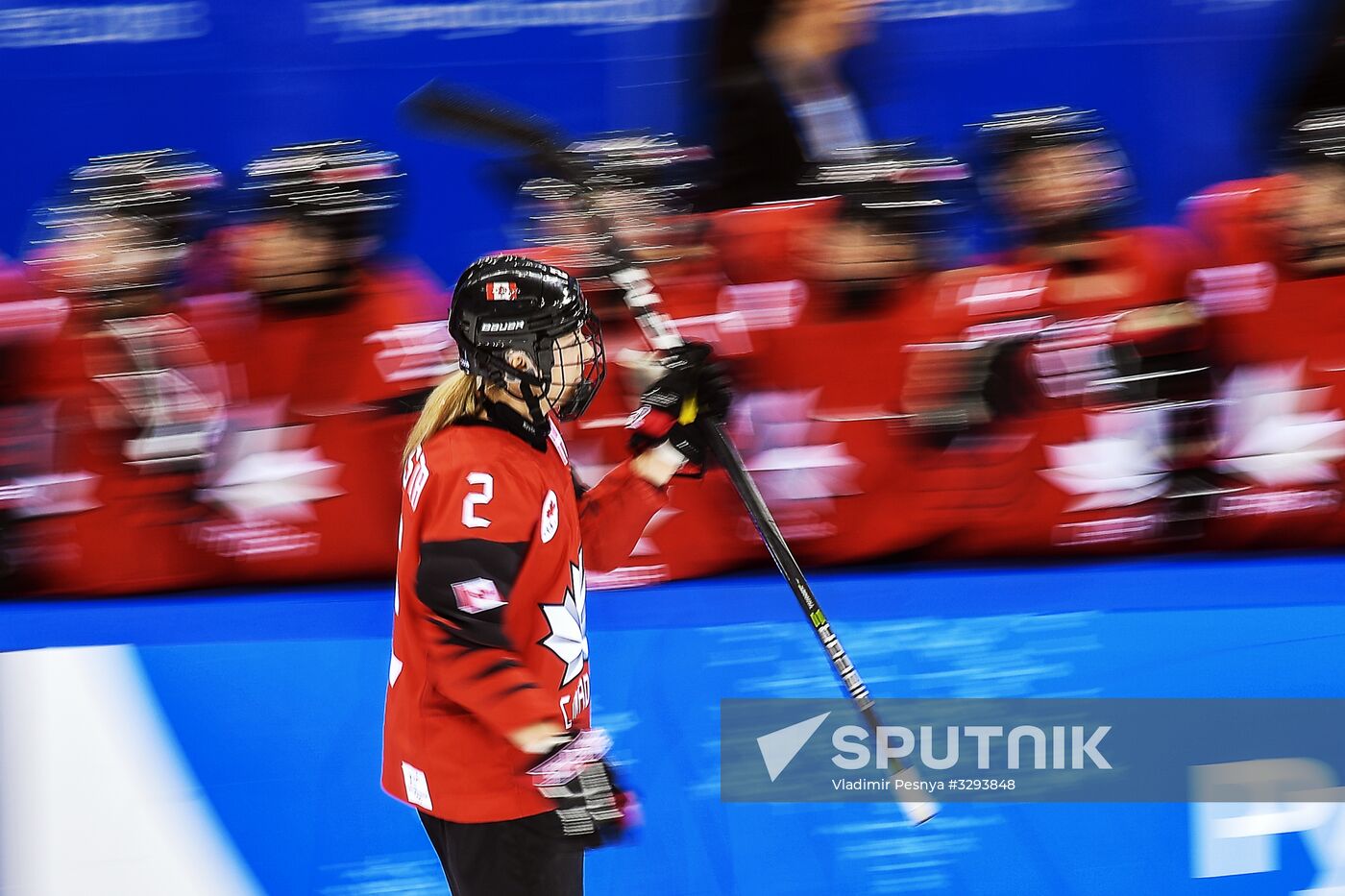 2018 Winter Olympics. Ice Hockey. Women. Canada vs Olympic Athletes from Russia