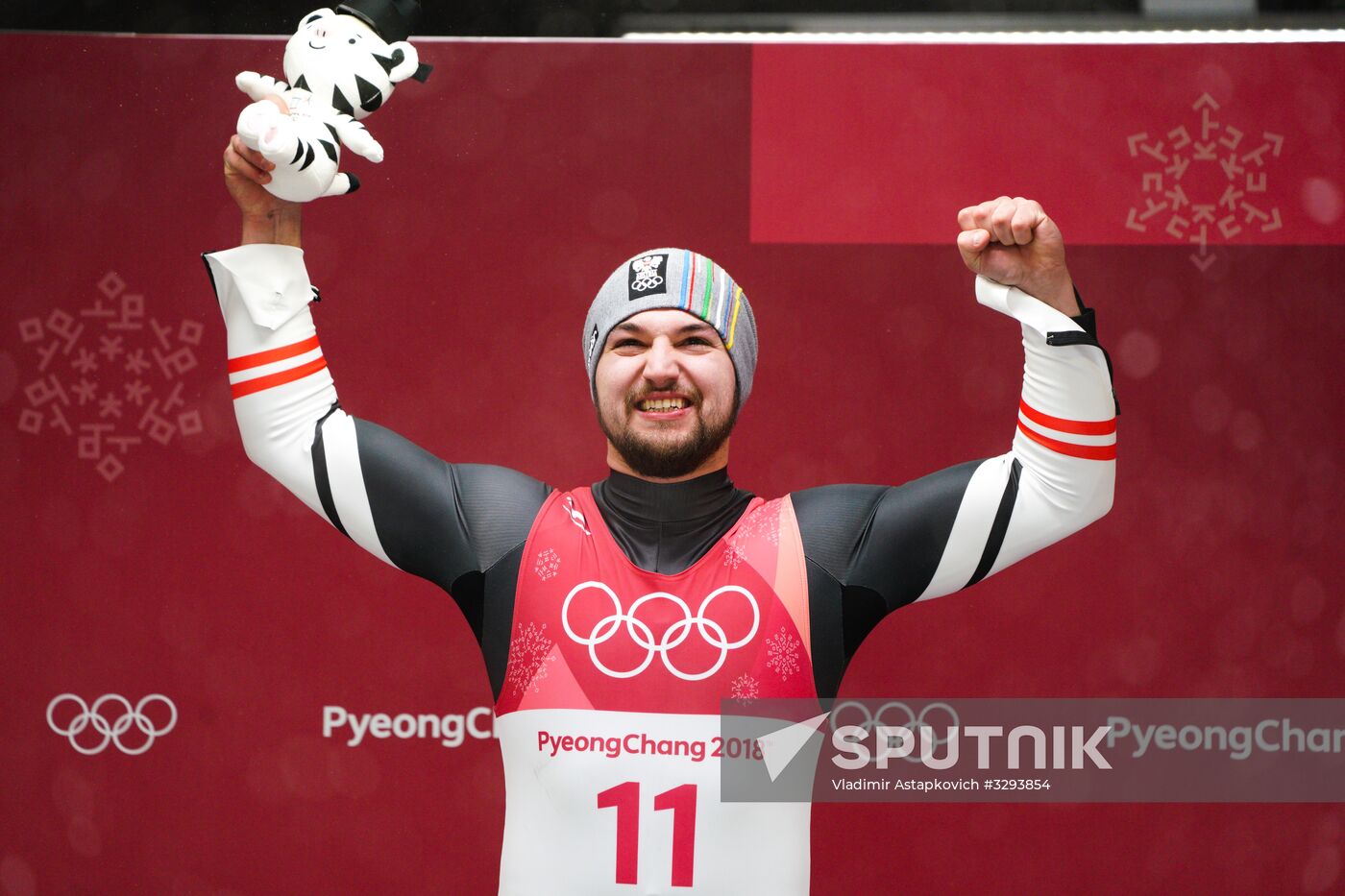 2018 Winter Olympics. Luge. Men. Day two