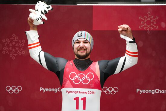 2018 Winter Olympics. Luge. Men. Day two