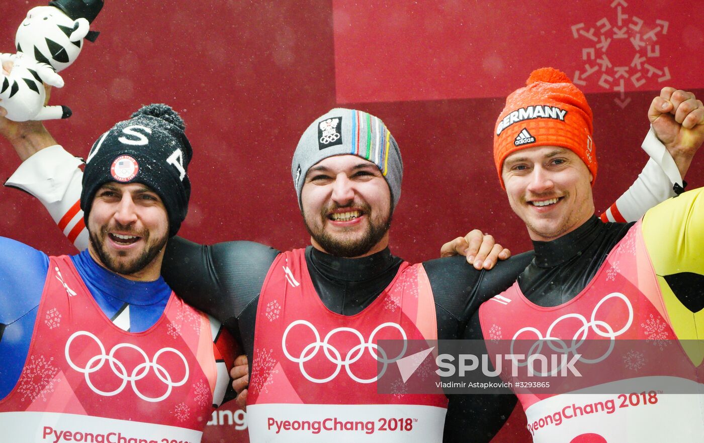 2018 Winter Olympics. Luge. Men. Day two