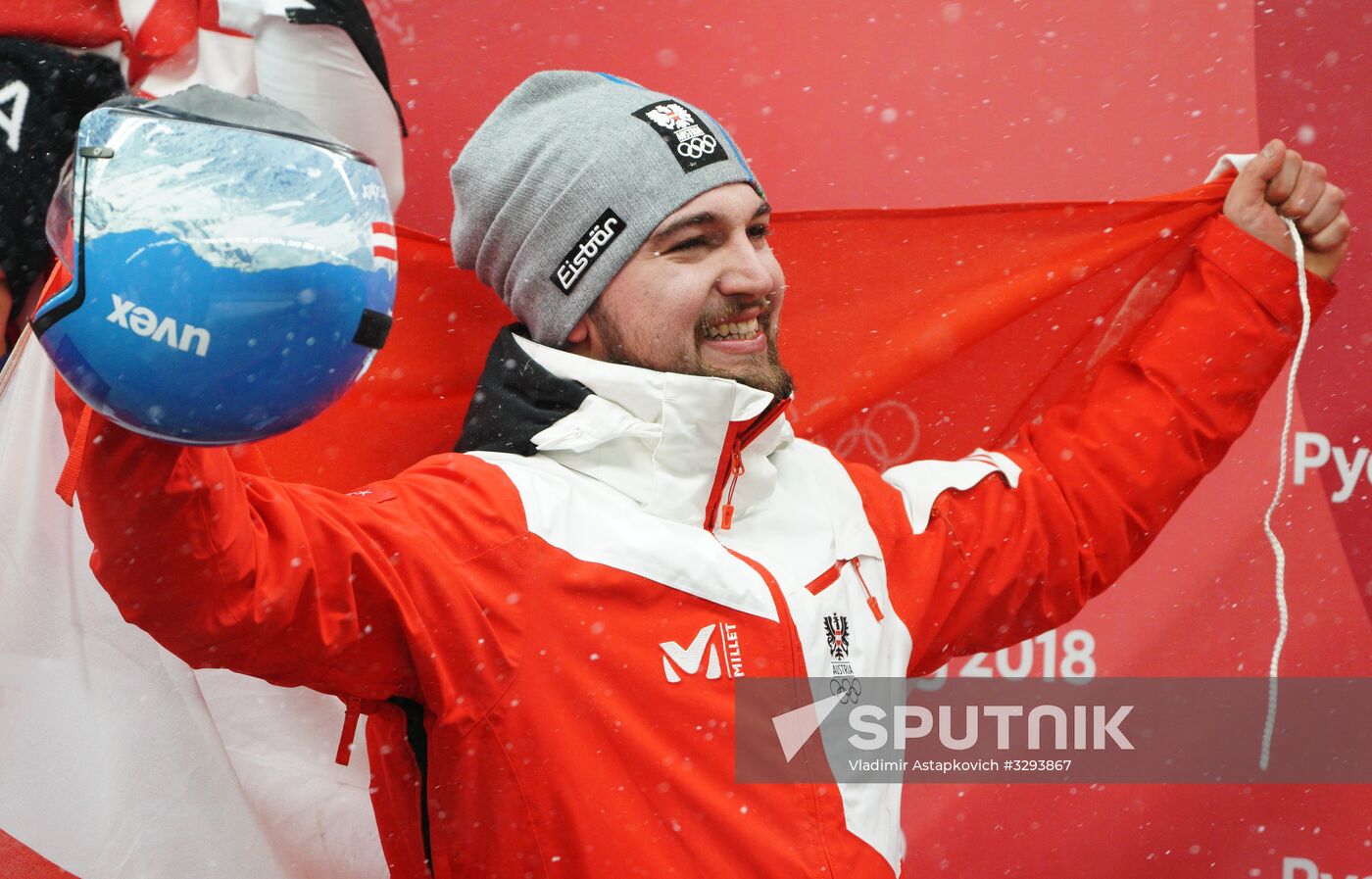 2018 Winter Olympics. Luge. Men. Day two