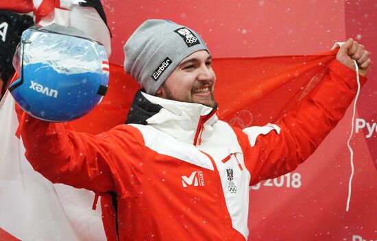 2018 Winter Olympics. Luge. Men. Day two