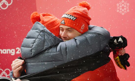 2018 Winter Olympics. Luge. Men. Day two