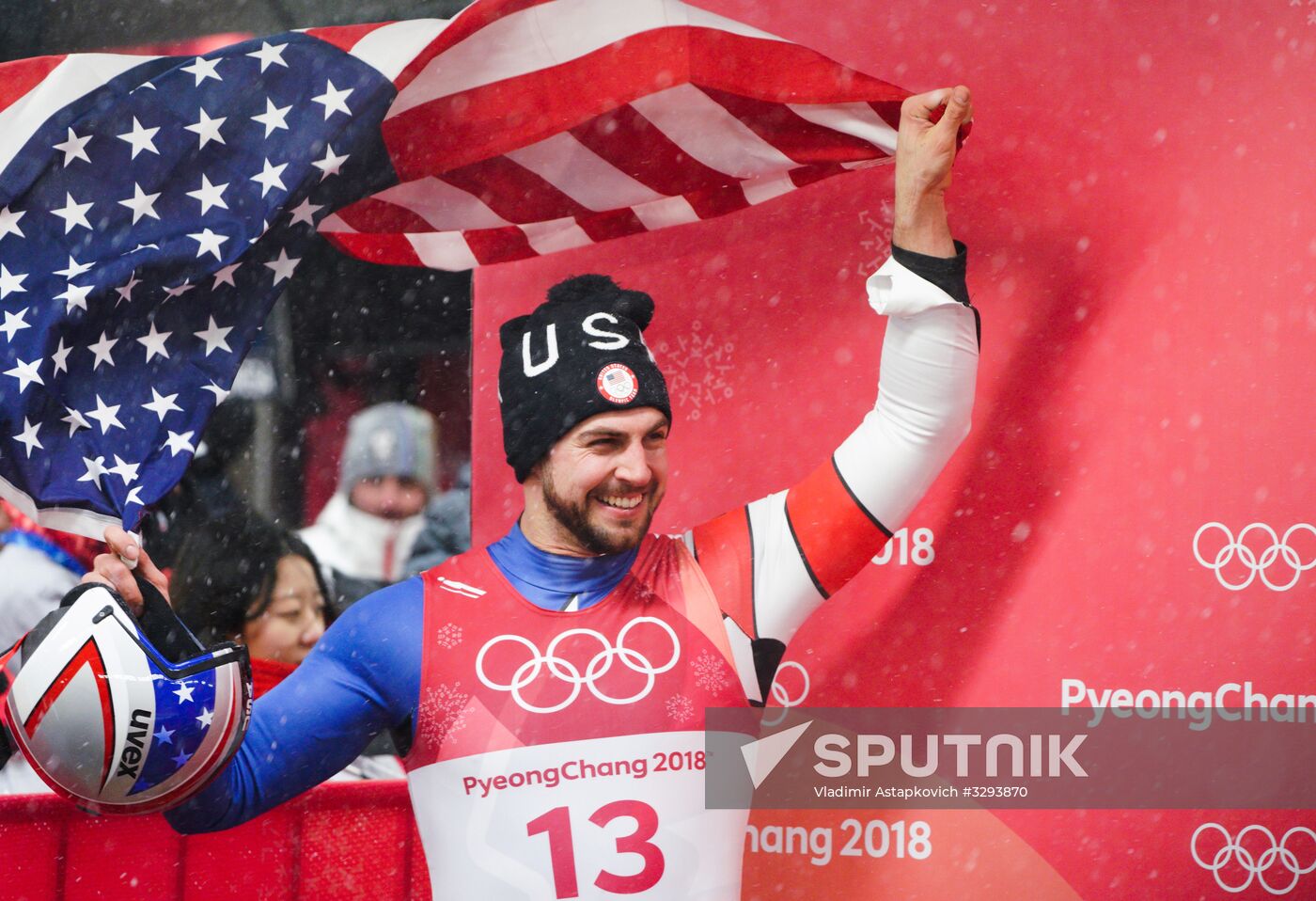 2018 Winter Olympics. Luge. Men. Day two