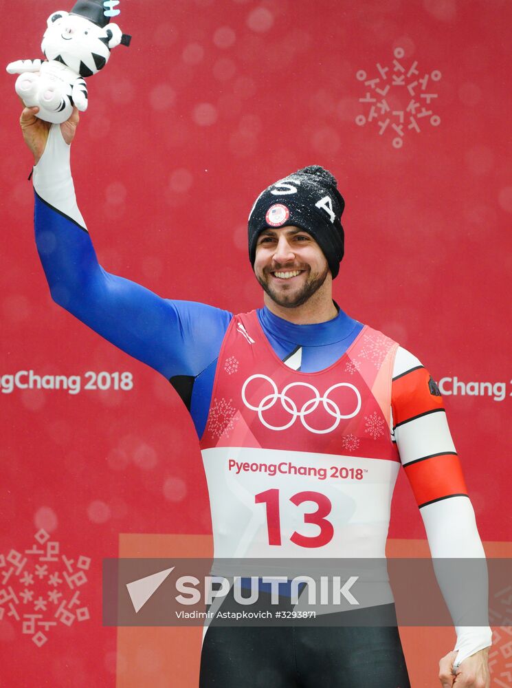 2018 Winter Olympics. Luge. Men. Day two