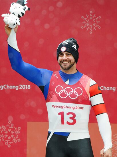 2018 Winter Olympics. Luge. Men. Day two
