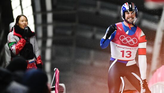 2018 Winter Olympics. Luge. Men. Day two