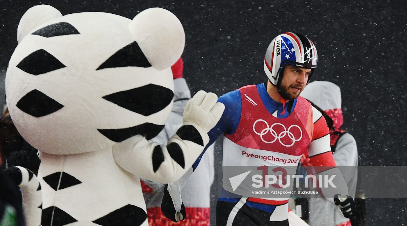 2018 Winter Olympics. Luge. Men. Day Two