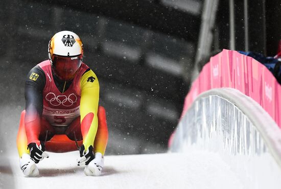 2018 Winter Olympics. Luge. Men. Day Two