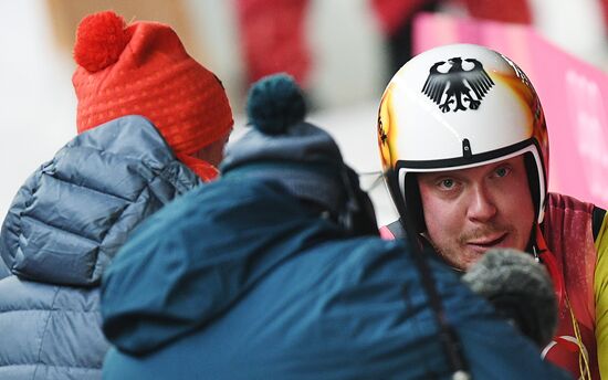 2018 Winter Olympics. Luge. Men. Day Two
