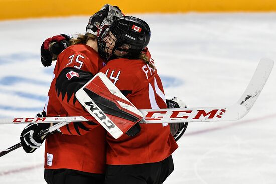 2018 Winter Olympics. Ice hockey. Women. Canada vs. Russia