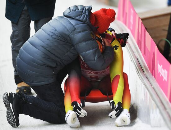 2018 Winter Olympics. Luge. Men. Day two