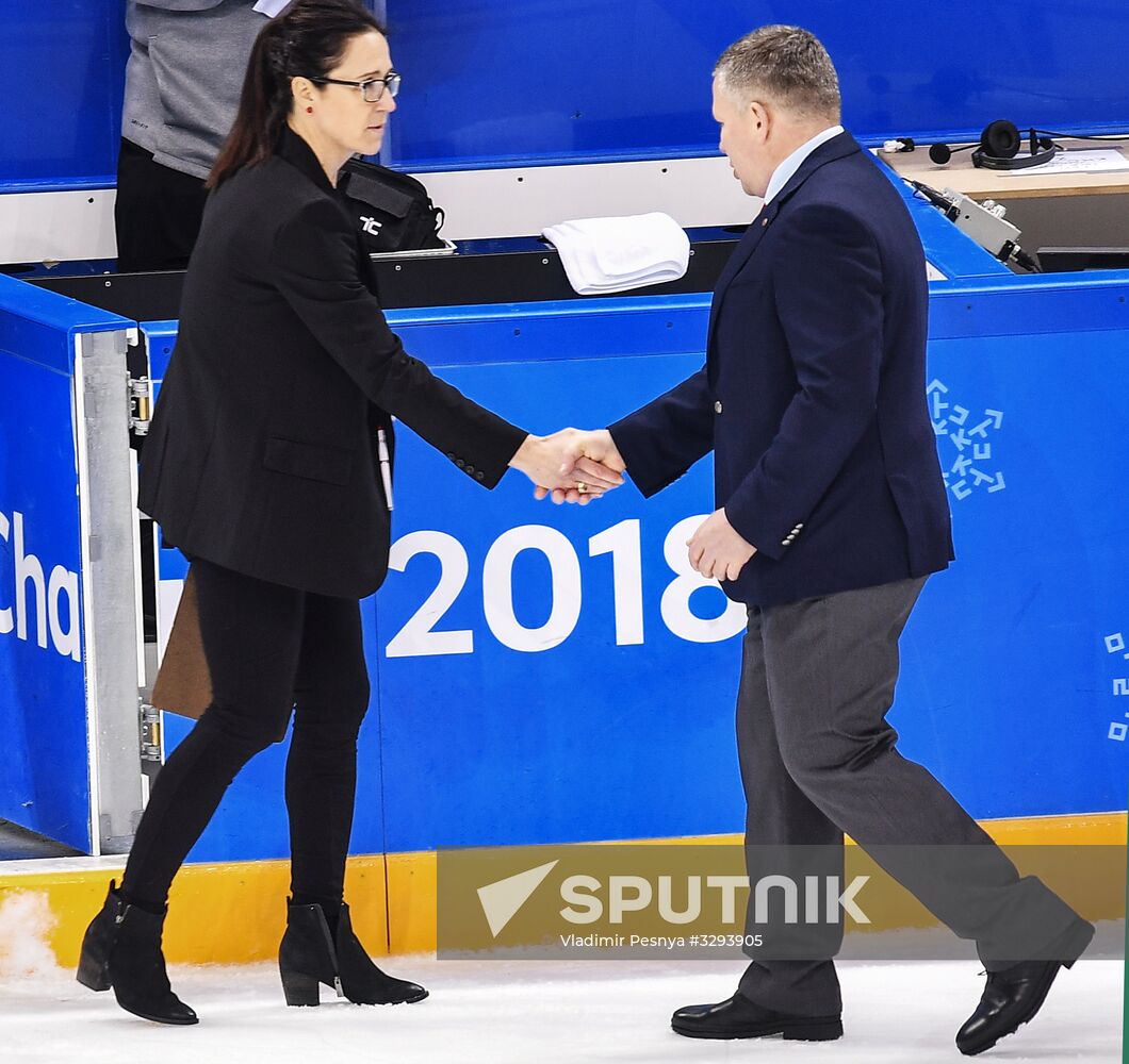 2018 Winter Olympics. Ice hockey. Women. Canada vs. Russia