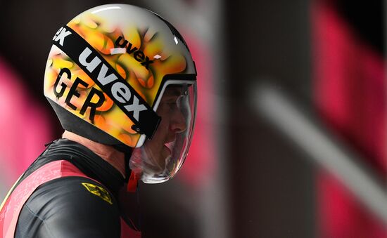 2018 Winter Olympics. Luge. Men. Day two