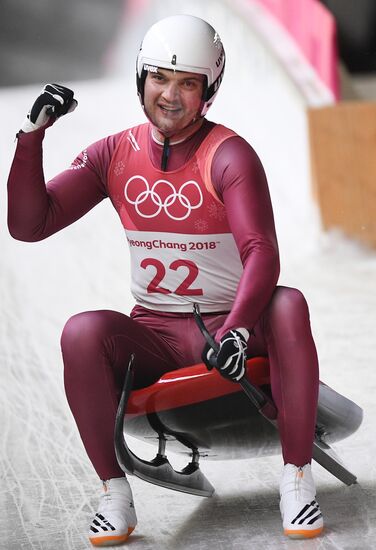 2018 Winter Olympics. Luge. Men. Day two