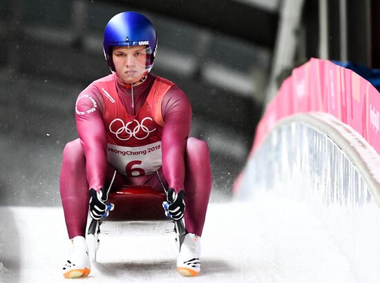 2018 Winter Olympics. Luge. Men. Day two