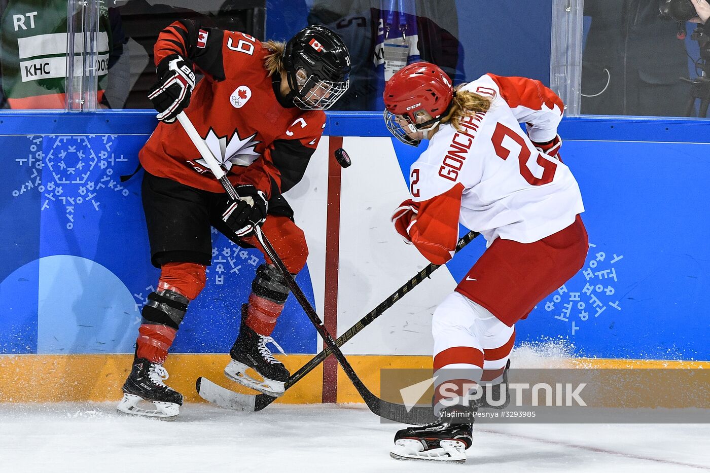 2018 Winter Olympics. Ice hockey. Women. Canada vs. Russia