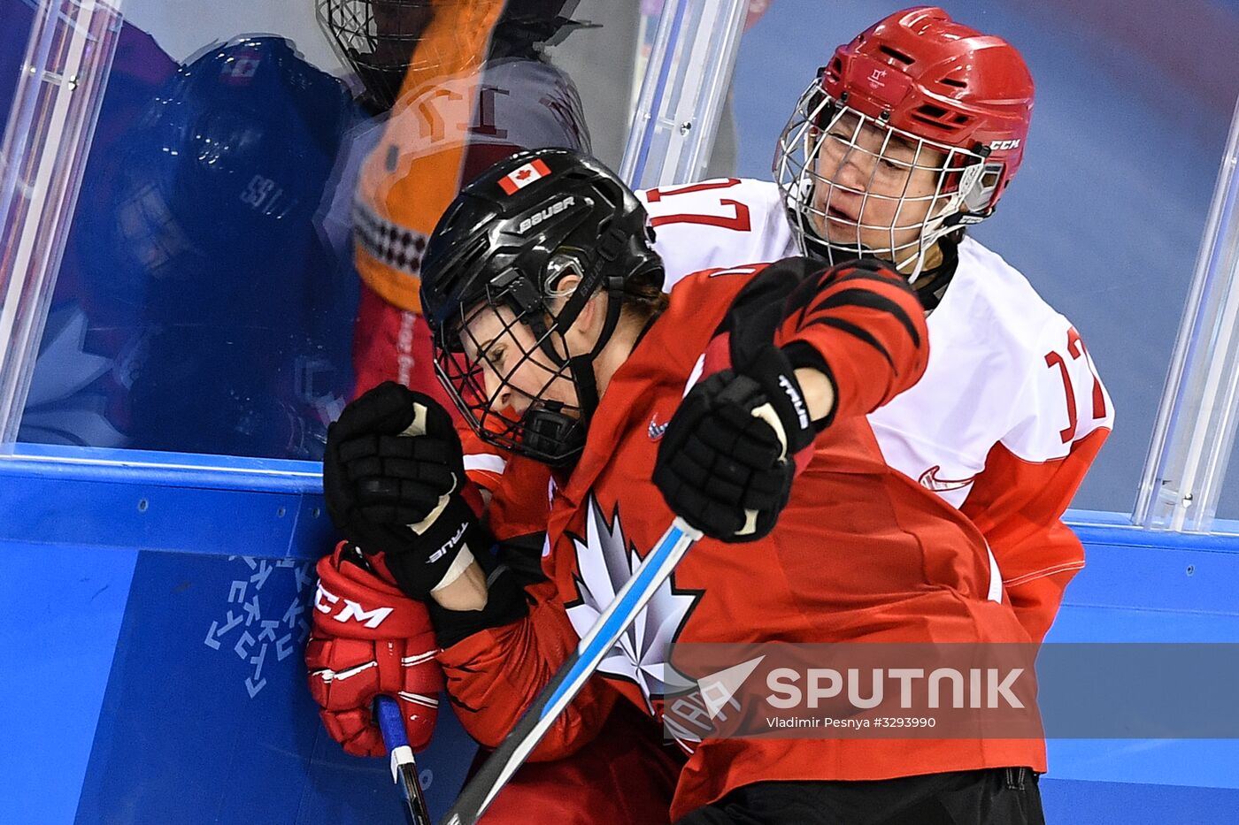 2018 Winter Olympics. Ice hockey. Women. Canada vs. Russia