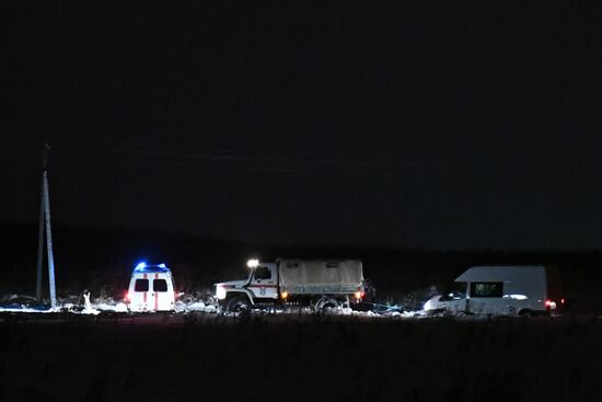 Passenger plane crash in Moscow Region