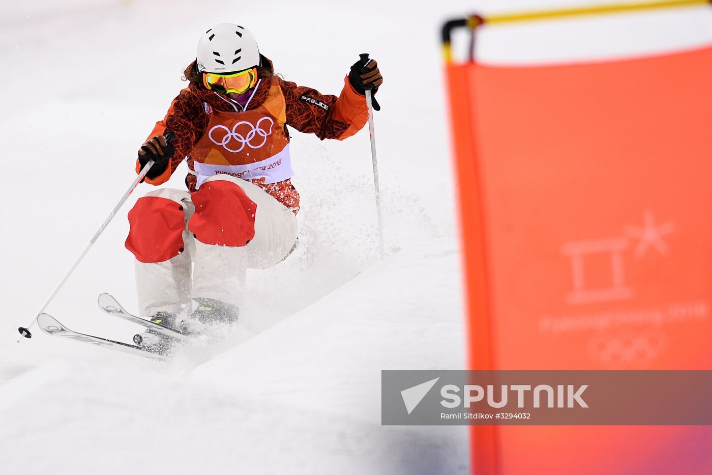 2018 Winter Olympics. Freestyle skiing. Women. Moguls