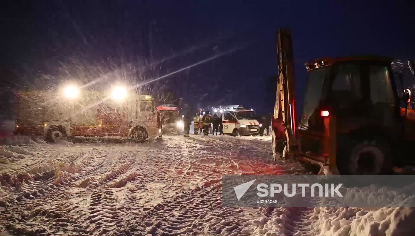 Passenger plane crash in Moscow Region