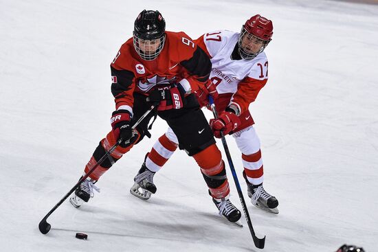 2018 Winter Olympics. Ice hockey. Women. Canada vs. Russia