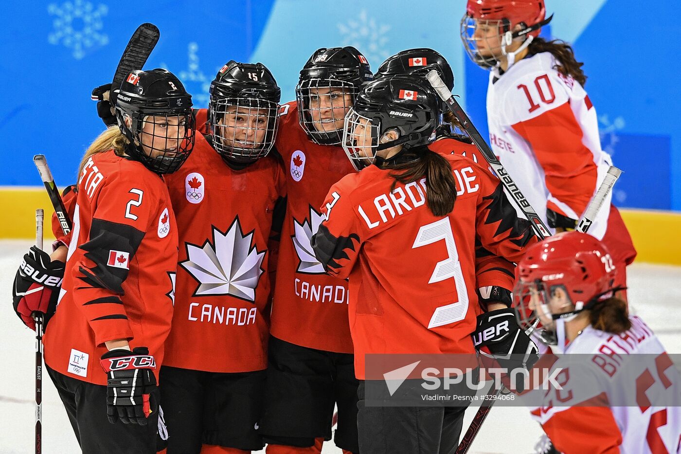 2018 Winter Olympics. Ice hockey. Women. Canada vs. Russia
