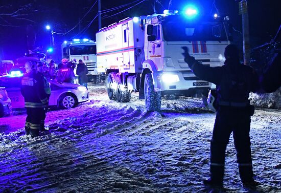 An-148 passenger plane crash in Moscow Region