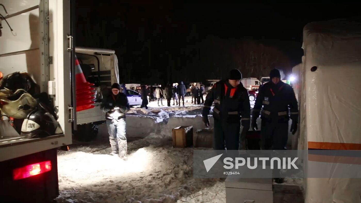 An-148 passenger plane crash in Moscow Region